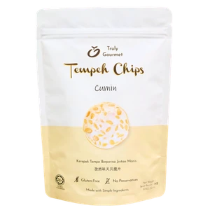 Truly Gourmet Cumin Tempeh Chips 80g pack