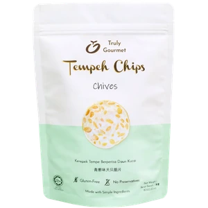 Kerepek Tempe Berperisa Daun Kucai (80g)